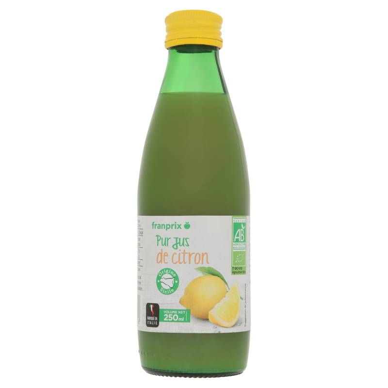 Franprix - Pur jus bio, citron (250ml)