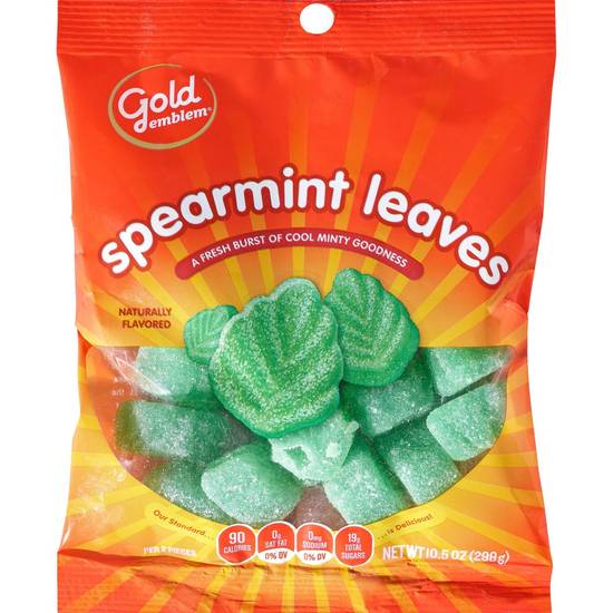 Gold Emblem Spearmint Leaves Jelly Candy, 11 oz