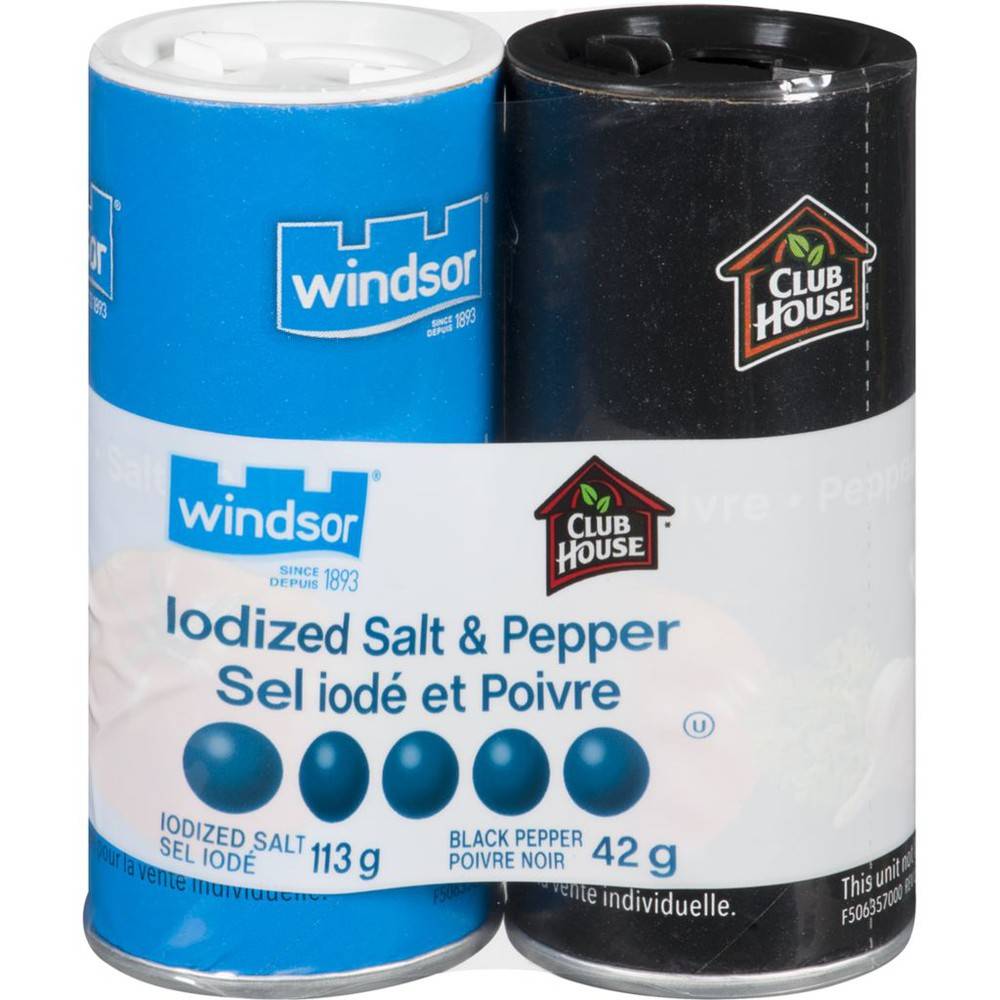 Windsor Blue Iodized Salt & Pepper (155 g)