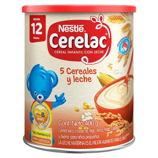 CERELAC 5 CEREALES LATA*400G