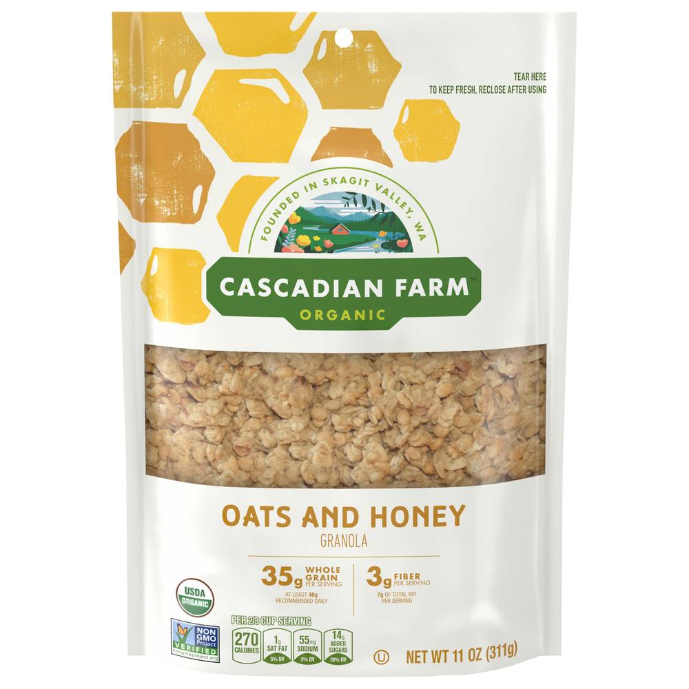 Cascadian Farm Organic Oats and Honey Granola (11 oz)