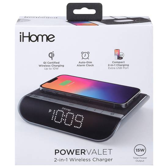 Ihome 2-in-1 Wireless Charger 15w