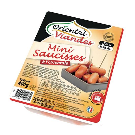 Mini saucisses à l'orientale halal EL SAADA 400g
