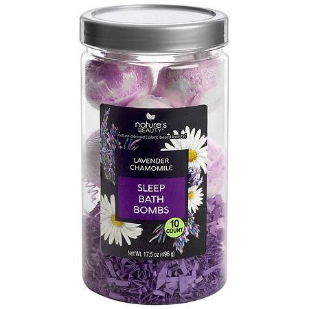 Nature's Beauty Sleep Bath Bomb Gift Set Lavender + Chamomile