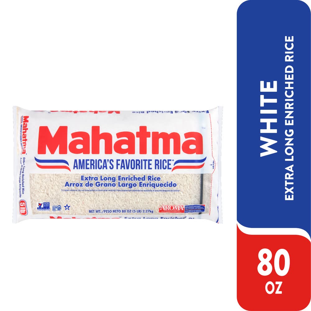 Mahatma Extra Long Enriched White Rice (5 lbs)