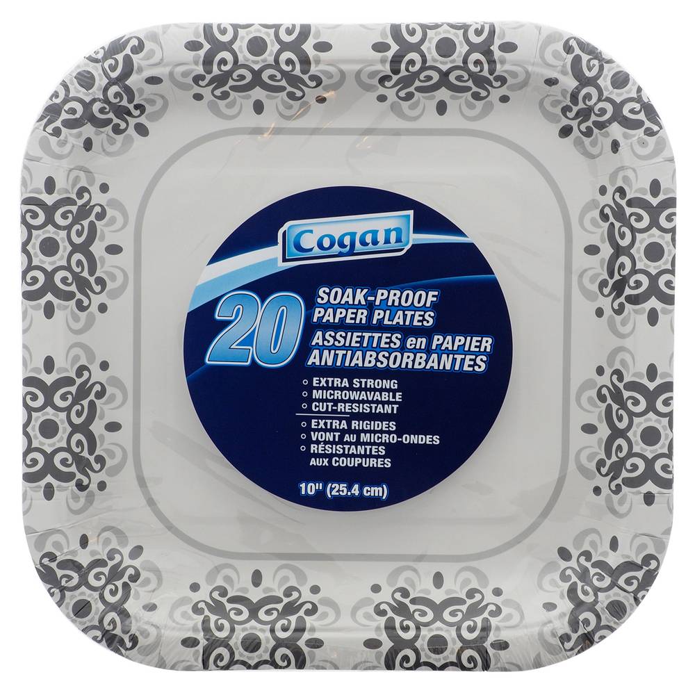 Cogan Square Paper Plates (20 ct)