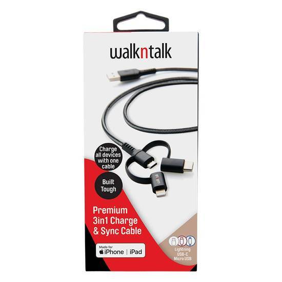 Walk N Talk 3 In 1 Charge & Sync Cabl