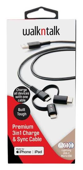 WNT 3 In 1 Charge & Sync Cable