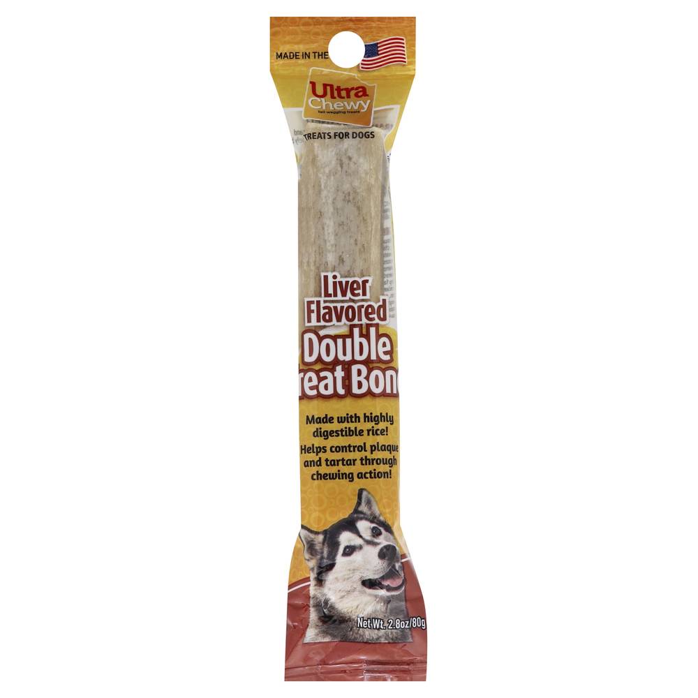 Ultra Chewy Double Treat Bone Dog Treats