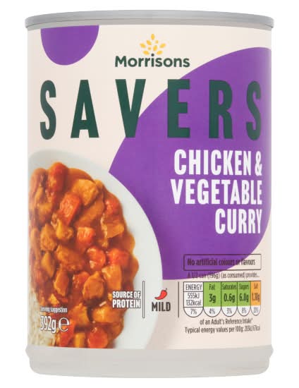 Morrisons Savers Chicken & Vegetable Curry (392g)