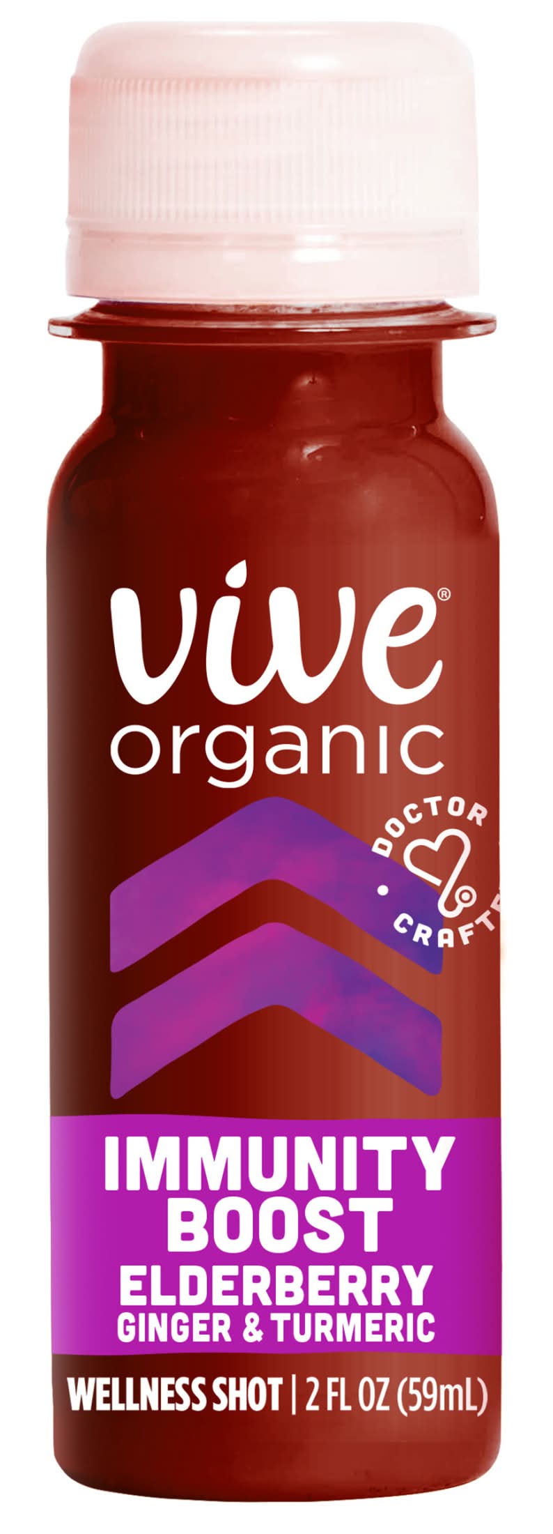 Vive Organic Immunity Boost Wellness Shot, Elderberry Ginger & Turmeric (2 fl oz)