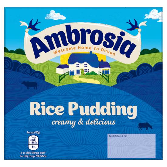 Ambrosia Rice Pudding Pots 4x125g