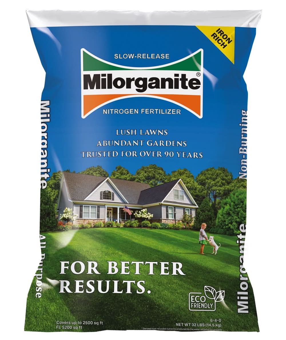 Milorganite All-Purpose Lawn Fertilizer For All Grasses 2500 Sq Ft