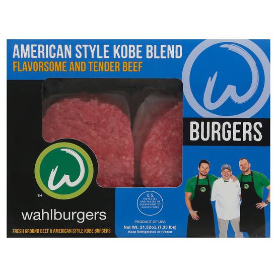Wahlburgers American Style Kobe Blend Beef Burgers