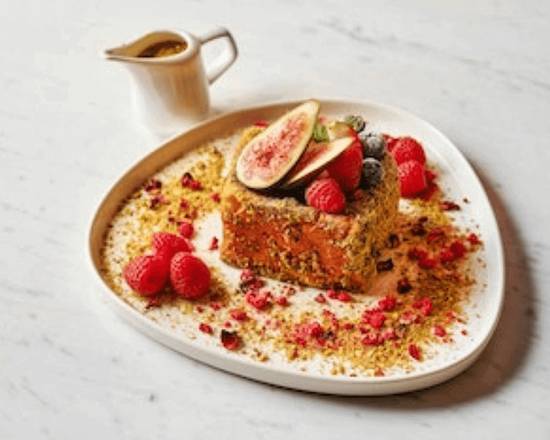 Raspberry and Pistachio French Toast