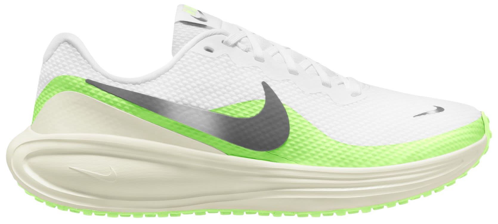 Nike Women's Revolution 8 Running Shoes (White/Barely Volt, 8.5)