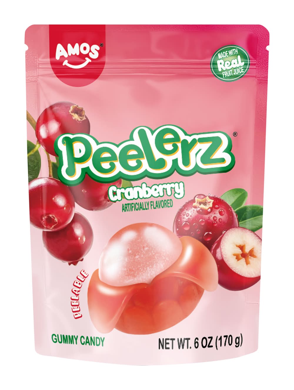 Amos® Peelerz Cranberry Gummy Candy