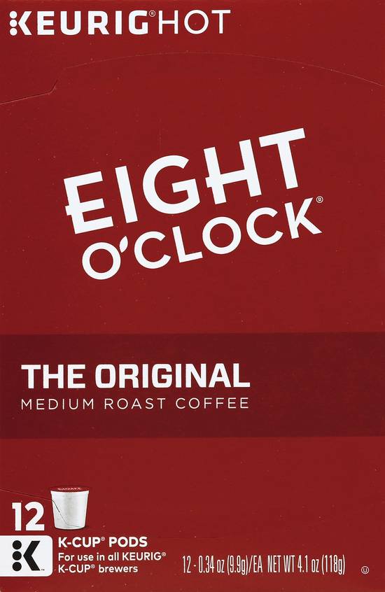 Eight O'clock the Original Medium Roast K-Cup Coffee Pods (12 ct, 0.34 oz)