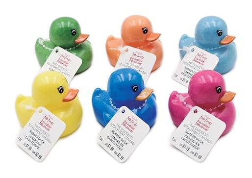 Assorted 2" Glitter Rubber Duck, 1Pc. By Fab Finds