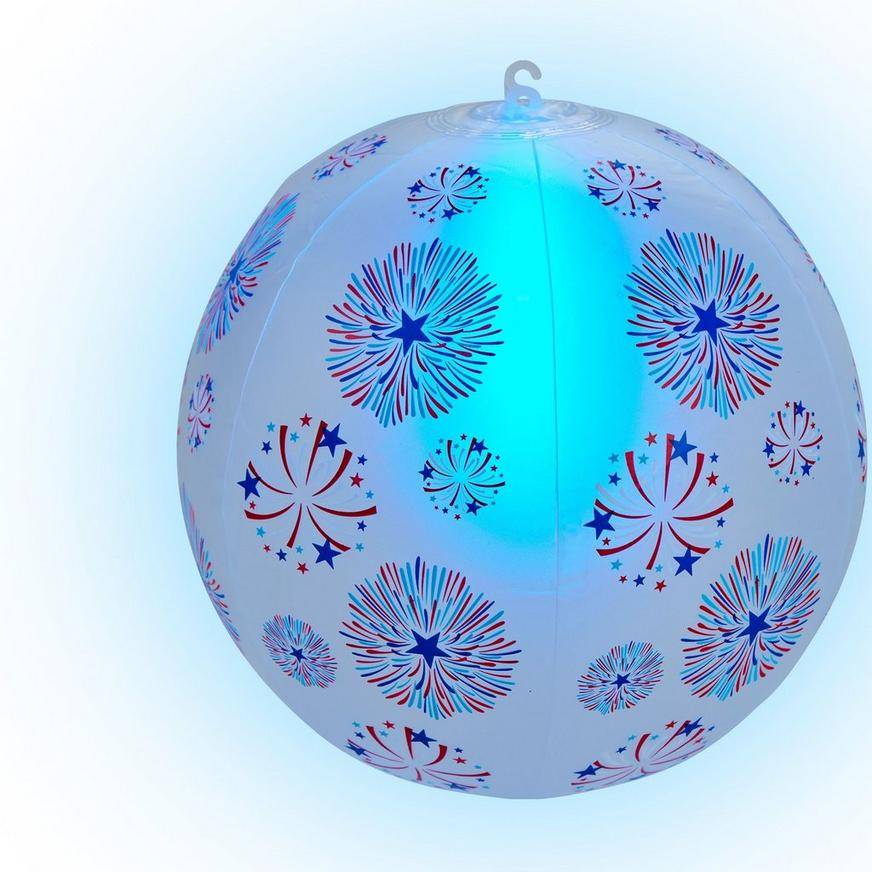 Patriotic Glow-in-the-Dark Beach Ball