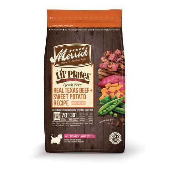 Merrick Lil' Plates Grain Free Real Texas Beef + Sweet Potato Small Breed Dry Dog Food (20 lbs)