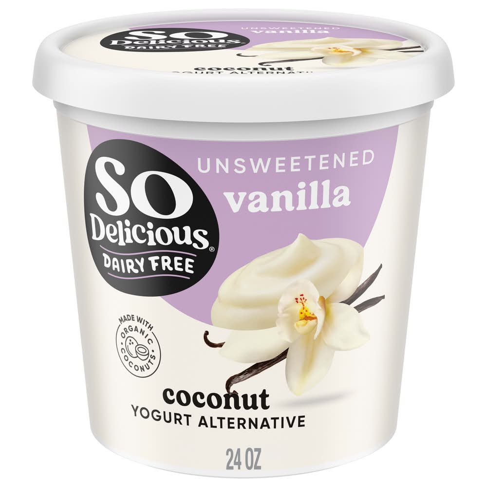 So Delicious Unsweetened Coconut Yogurt Alternative, Vanilla (24 oz)