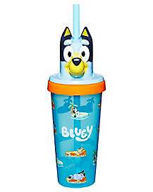 Bluey Molded Cup with Straw