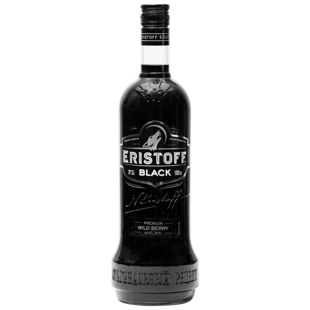 Eristoff vodka black wild berry (botella 1 l)