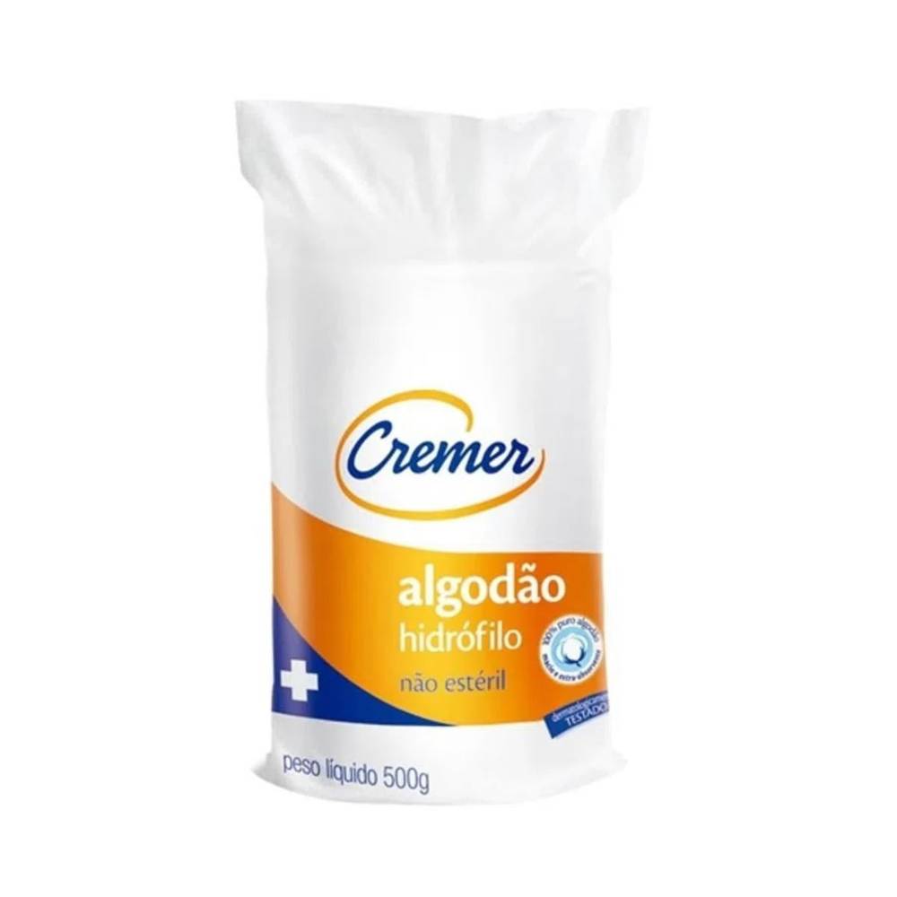 Cremer algodão hidrófilo não estéril (500g)