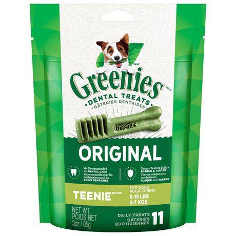 Greenies gâterie dentaire pour chien naturel teenie (3 oz. pack (11 count)) - original dental dog treats teenie (11 units)