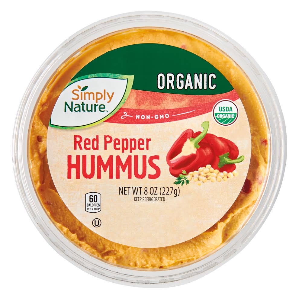 Simply Nature Organic Hummus, Red Pepper (8 oz)