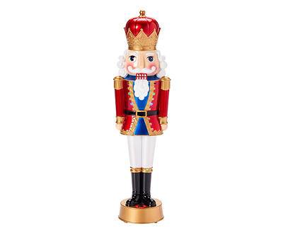 14.3" Red & Blue Nutcracker LED Musical Decor