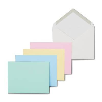 Staples Invitation Envelopes, 4 3/8 x 5 3/4, Assorted Colors, 50/Box (831164)