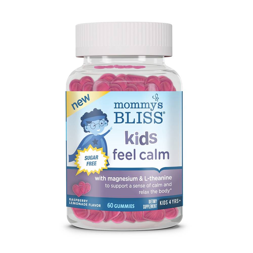Bliss Mommy S Kids Feel Calm Gummies- 4+ (raspberry lemonade )
