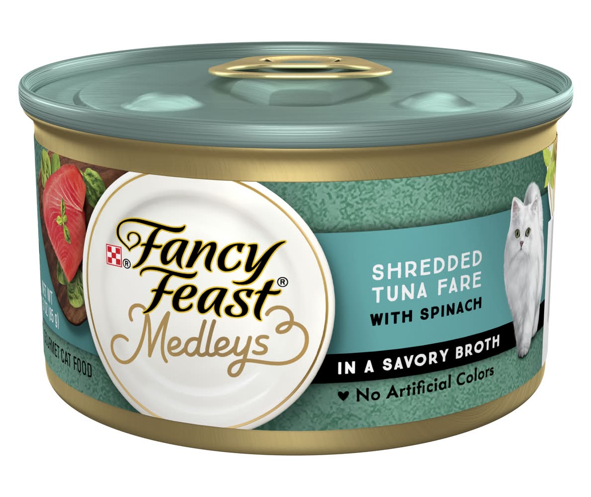 Purina Fancy Feast Medleys Shredded Tuna Fare Wet Cat Food (3 oz)