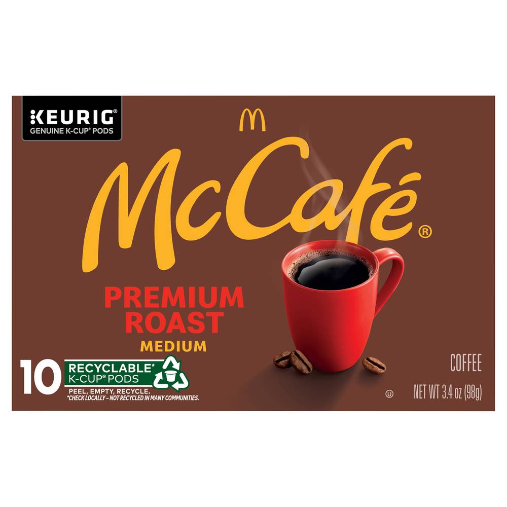 McCafé Premium Medium Roast Coffee Keurig K-Cup Pods (0.34 oz, 10 ct)