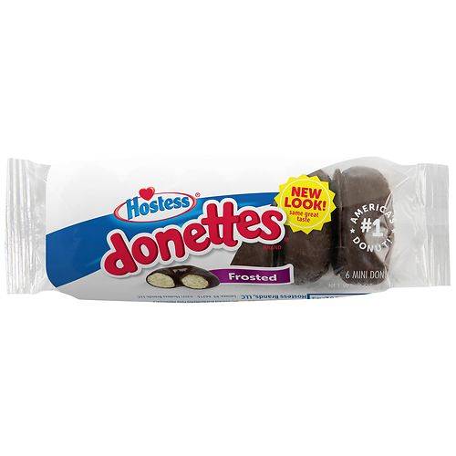 Hostess Donettes Mini Donuts Chocolate - 0.5 oz x 6 pack