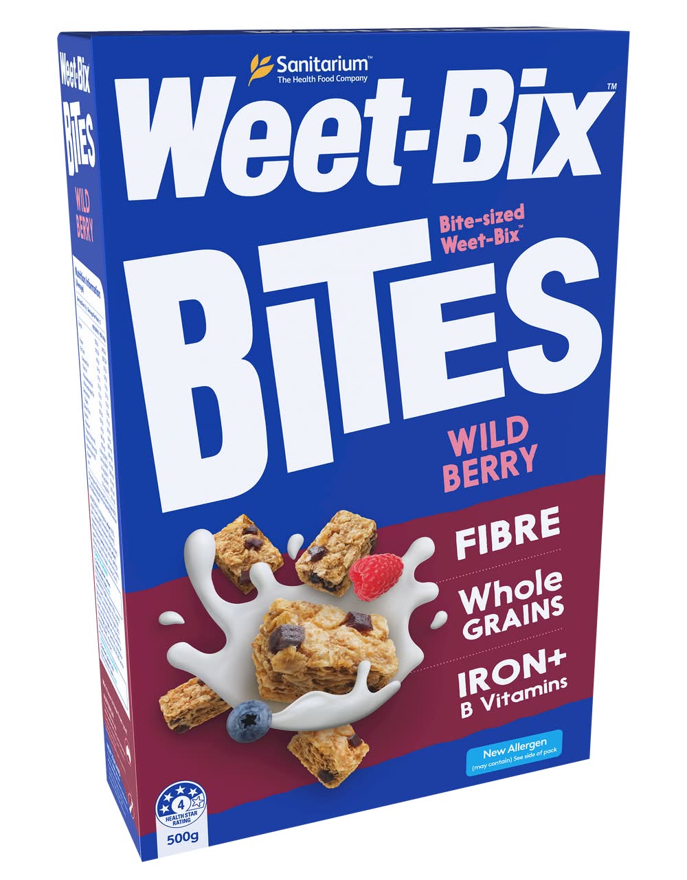 Weet-Bix Bites Breakfast Cereal, Wild Berry (500g)
