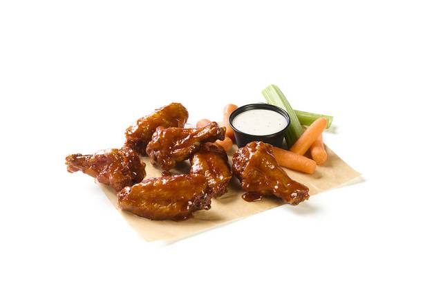 6 Hot BBQ Traditional Wings