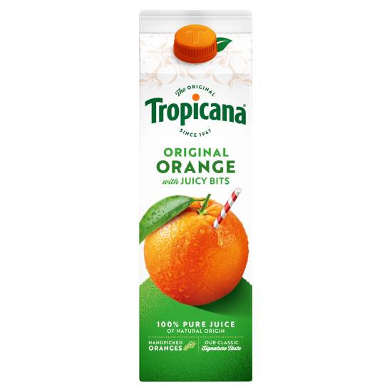 Tropicana Original Orange Juice With Juicy Bits (900 ml)