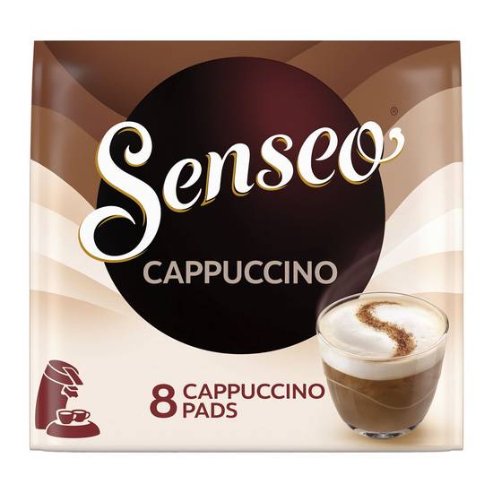 Café dosettes cappuccino SENSEO - le paquet de 8 dosettes