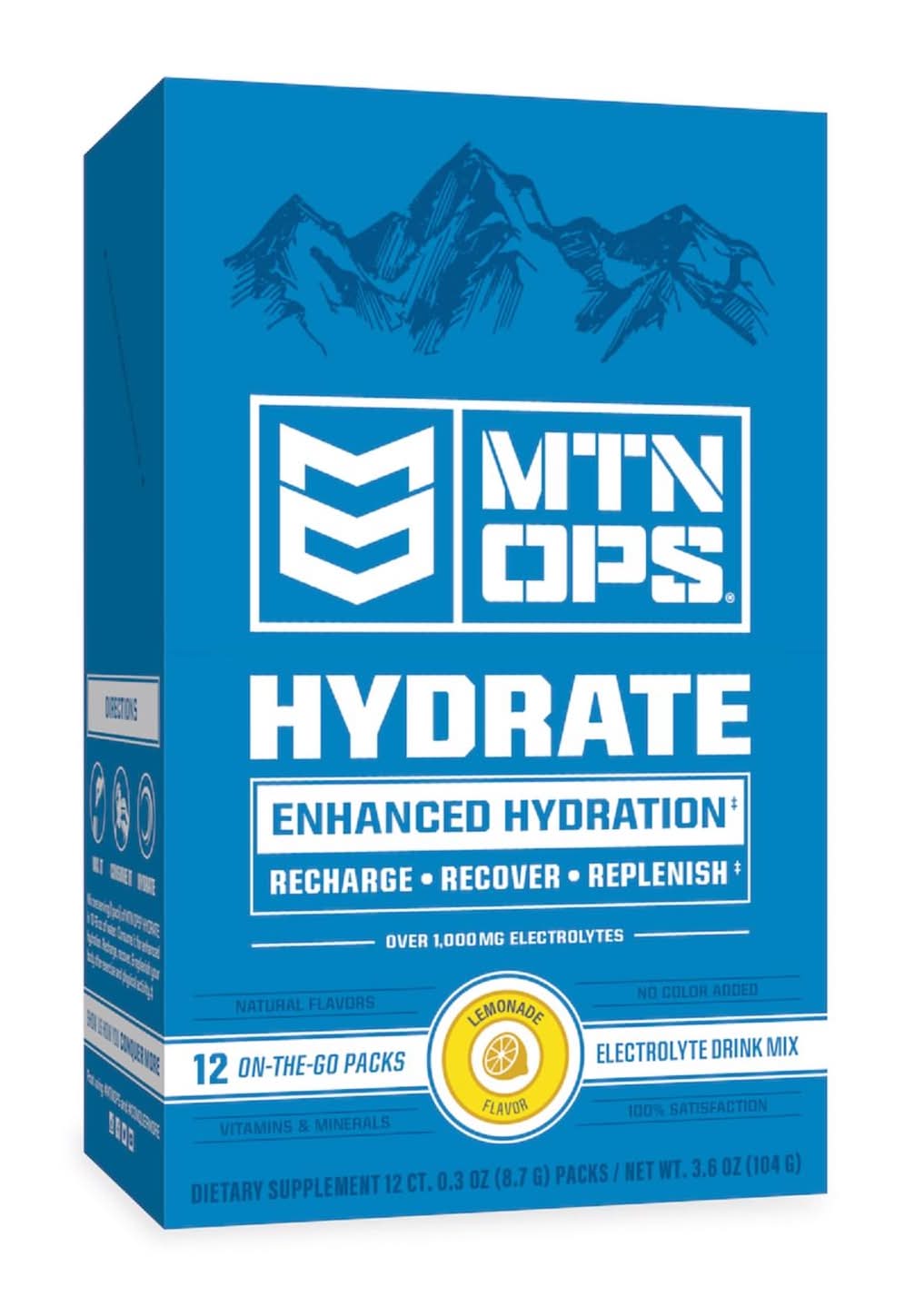 Mtn Ops Lemonade Drink Mix 3.6 Oz