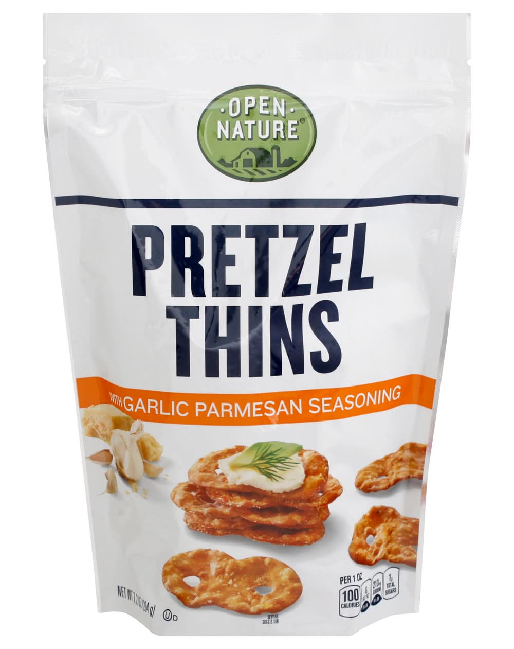 Open Nature Pretzel Thins With Garlic Parmesan Seasoning (7.2 oz)