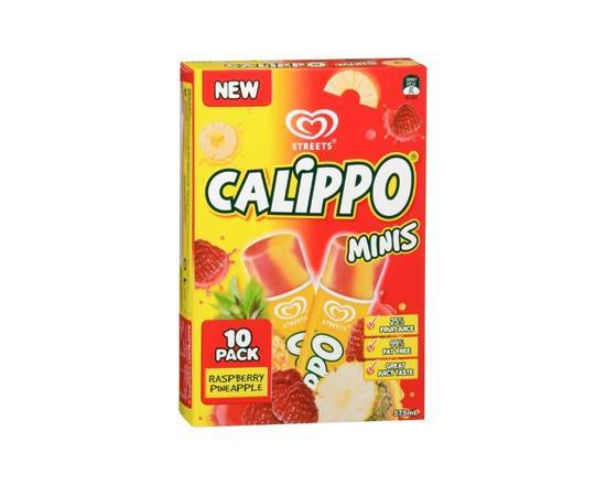 Calippo Mini Water Ice Raspberry and Pineapple (10 Pack)