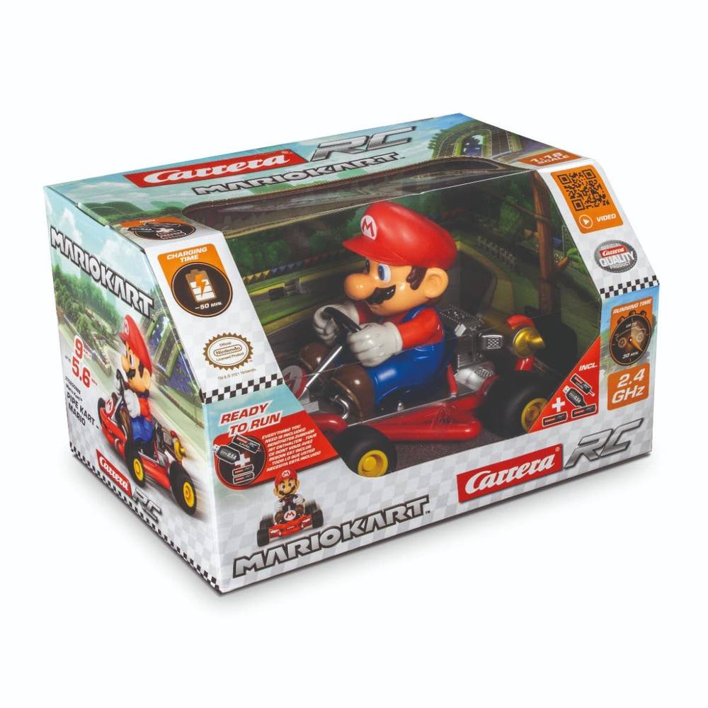 Carrera vehículo rc mario kart