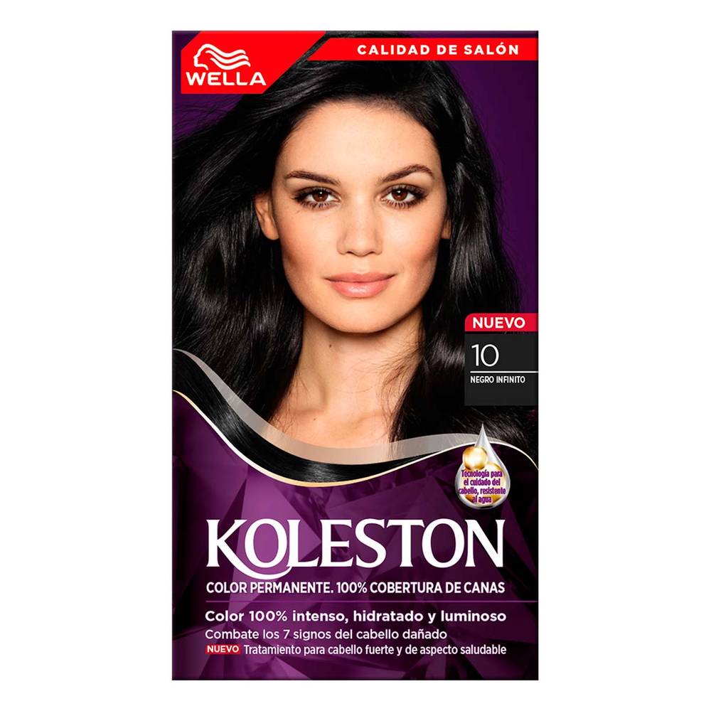 Wella · Koleston noches luminosas tinte permanente para cabello, negro infinito-10