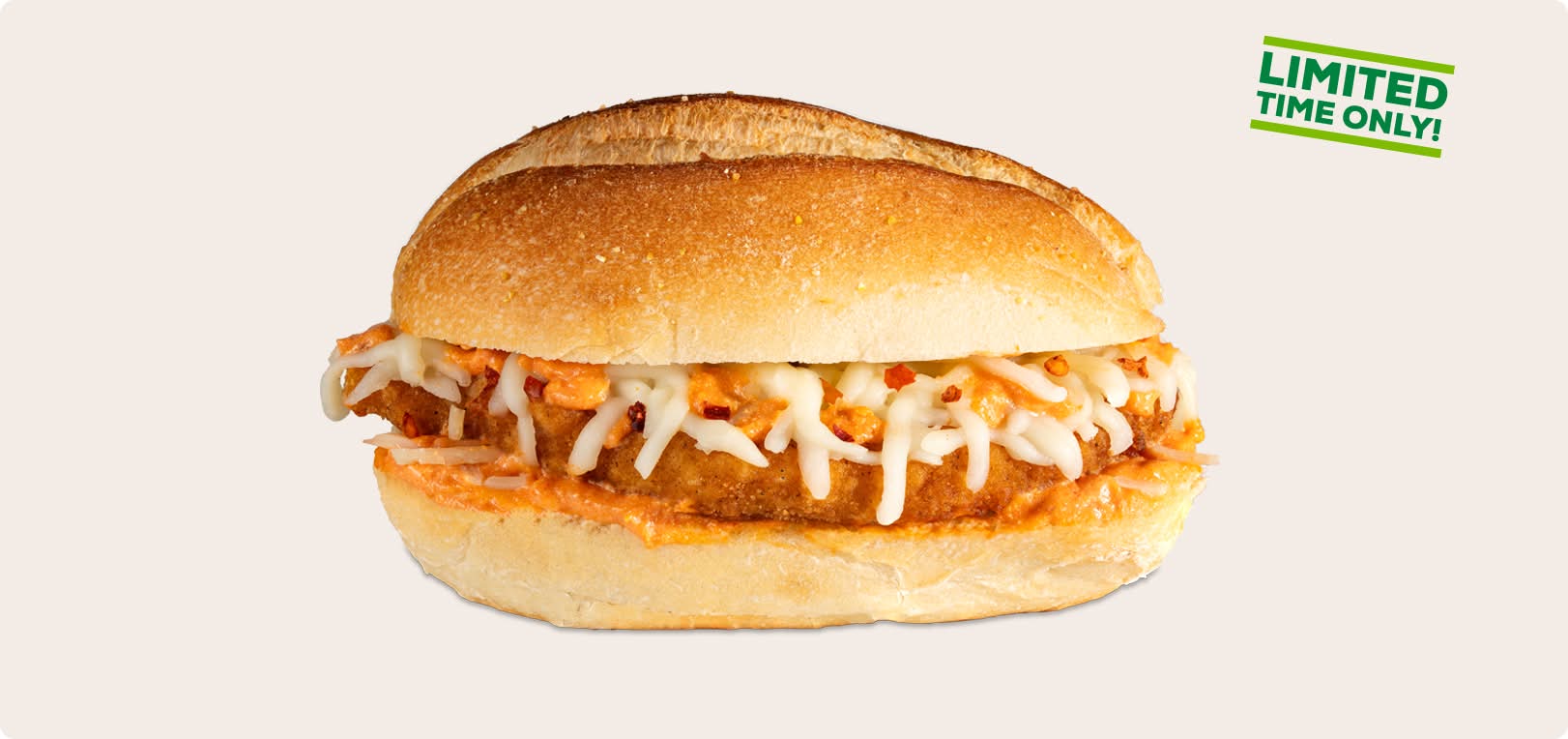 Chicken Parmesan Vodka Sauce on a Portuguese Roll