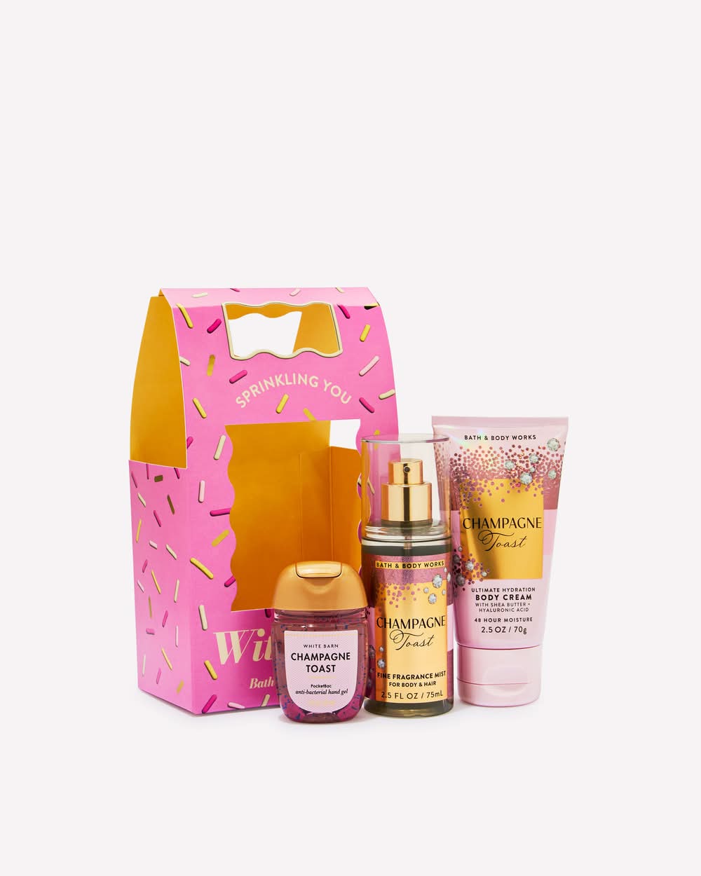 Bath & Body Works Champagne Toast Mini Gift Set (3 ct)