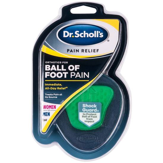 Dr. Scholl's Pain Relief Orthotics for Ball of Foot, One Size, 1 PR