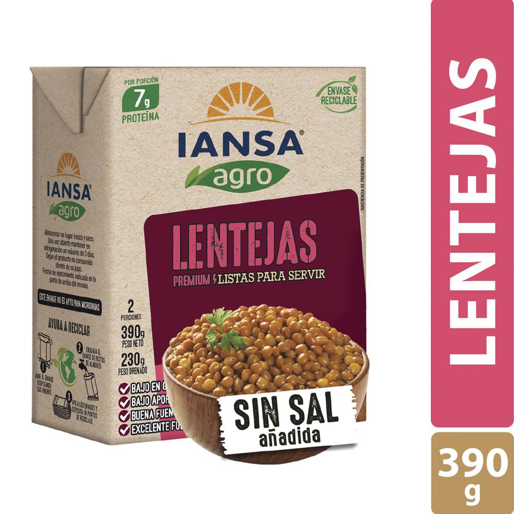 Iansa Agro · Lentejas (390 g)